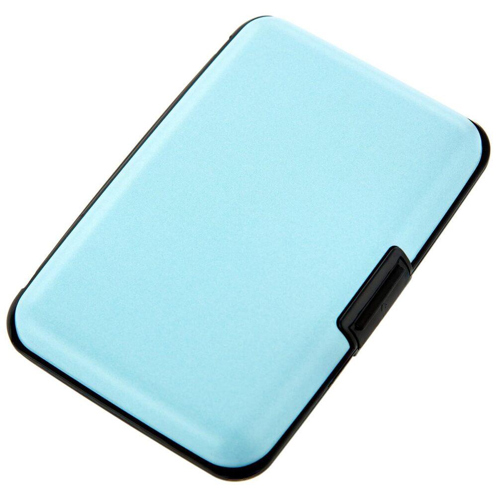 1774 Credit Card Holder, RFID Blocking Metal Card Wallet Slim ID Card